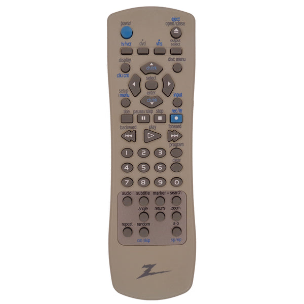 Zenith 6711R1P042D Pre-Owned DVD / VCR Combo Remote Control