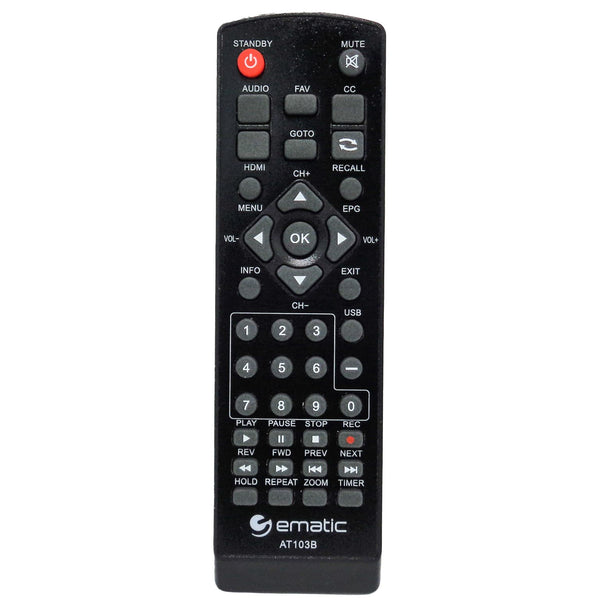 Ematic AT103B Pre-Owned Original Digital TV Converter Remote Control