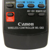 Canon WL-D83 Pre-Owned Original Mini DV Camcorder Remote Control