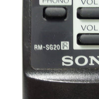 Sony RM-SG20 Pre-Owned Factory Original Audio System Remote Control