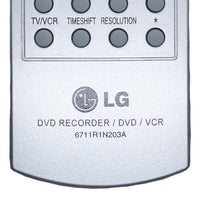LG 6711R1N203A Pre-Owned DVD Recorder VCR Combo Remote Control, Factory Original