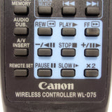 Canon WL-D75 Pre-Owned Original Mini DV Camcorder Remote Control
