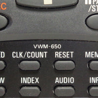 Sanyo VWM-650 Pre-Owned Factory Original VCR Remote Control