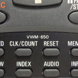 Sanyo VWM-650 Pre-Owned Factory Original VCR Remote Control