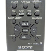 Sony RM-SR200 Pre-Owned Factory Original Audio System Remote Control