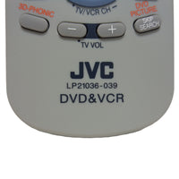 JVC LP21036-039 Pre-Owned Original DVD/VCR Combo Remote Control