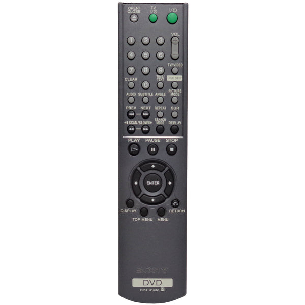 Sony RMT-D143A Pre-Owned Factory Oriiginal DVD Player Remote Control