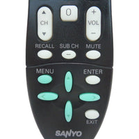 Sanyo GXFA Pre-Owned Factory Original TV Remote Control