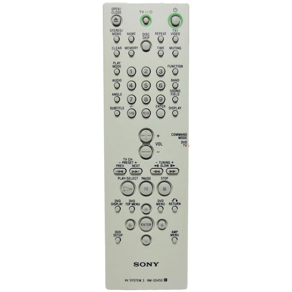 Sony RM-SS450 Pre-Owned Original Audio System Remote Control