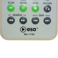 ESA RC-1700 Pre-Owned Factory Original DVD Player Remote Control