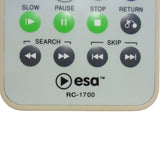 ESA RC-1700 Pre-Owned Factory Original DVD Player Remote Control