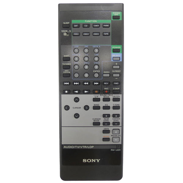 Sony RM-U221 Pre-Owned A/V Receiver Remote Control