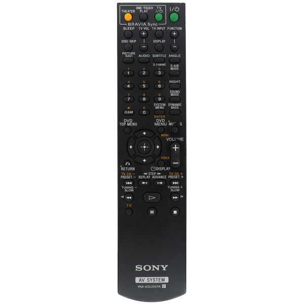 Sony RM-ADU007A Pre-Owned DVD Home Theater System Remote Control