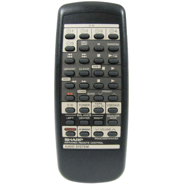 Sharp RRMCG0074AWSA Pre-Owned Original Audio System Remote Control