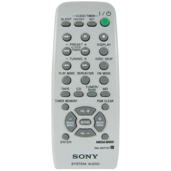 Sony RM-SEP707 Pre-Owned Factory Original Audio System Remote Control