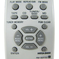 Sony RM-SEP707 Pre-Owned Factory Original Audio System Remote Control