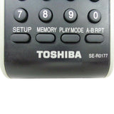 Toshiba SE-R0177 Pre-Owned Factory Original DVD Player Remote Control
